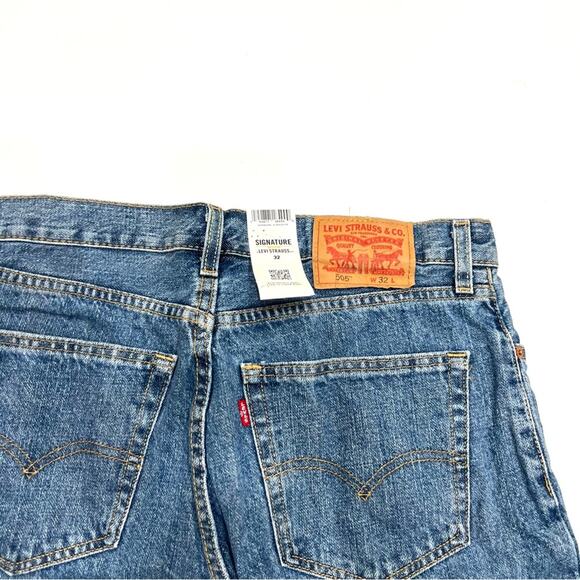 Levi Signature Mens 505 Regular Fit Shorts Medium Wash NWT SZ 32 - Picture 7 of 8